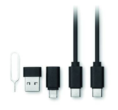 Logotrade advertising products photo of: 4 in 1 cable connector set 15W