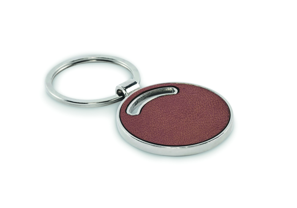 Logo trade promotional gifts picture of: Round shape key ring