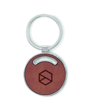 Logo trade promotional merchandise image of: Round shape key ring