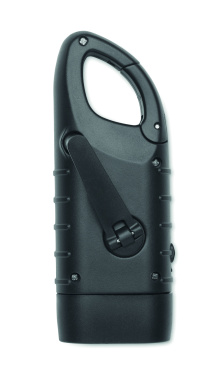 Logotrade advertising product image of: Solar torch with dynamo crank
