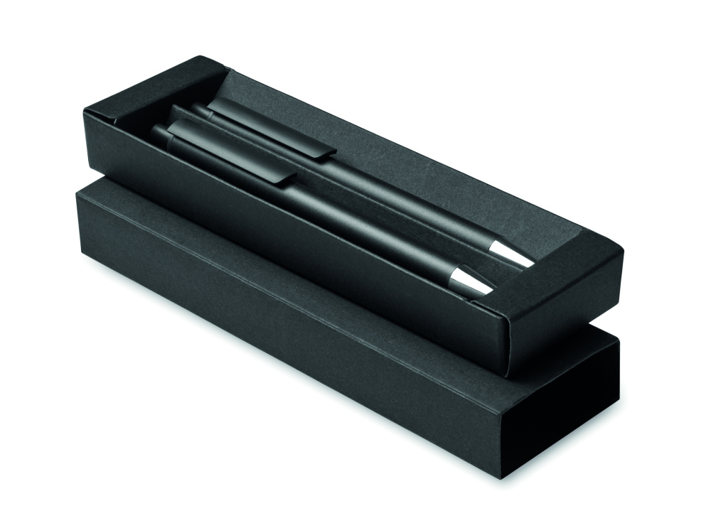 Logo trade promotional items picture of: Recycled aluminium pen set