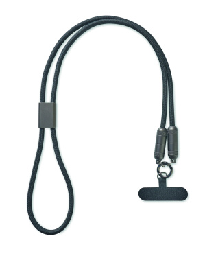 Logo trade promotional items picture of: 60W phone holder lanyard cable
