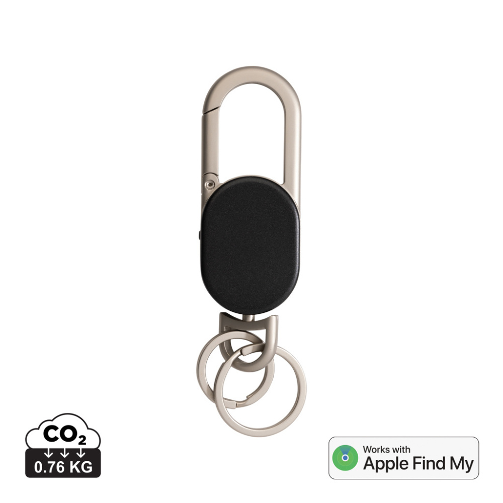 Logo trade promotional merchandise image of: Keyfinder keychain with worldwide locating and USB C