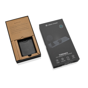 Logotrade promotional product image of: Urban Vitamin Torrance 3 in 1 magnetic 15W charger