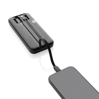 Logotrade corporate gifts photo of: Turbopack RCS rplastic powerbank 10.000 integrated cables