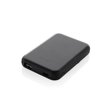 Logo trade corporate gifts picture of: Stellar RCS recycled plastic 5000 mah 5W magnetic powerbank