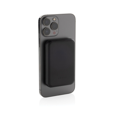 Logo trade advertising products picture of: Stellar RCS recycled plastic 5000 mah 5W magnetic powerbank