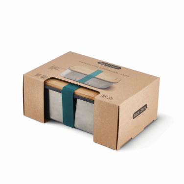 Logo trade promotional merchandise image of: Black+Blum Stainless Steel Sandwich Box Large