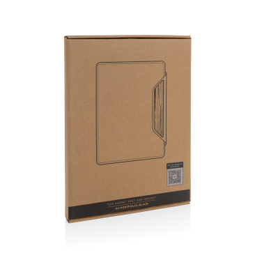 Logotrade promotional gifts photo of: Teri AWARE™ RPET and walnut A4 portfolio