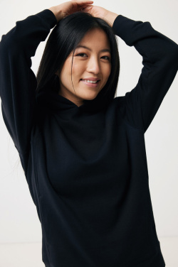 Logo trade promotional merchandise photo of: Iqoniq Yengo recycled cotton hoodie with sidepockets