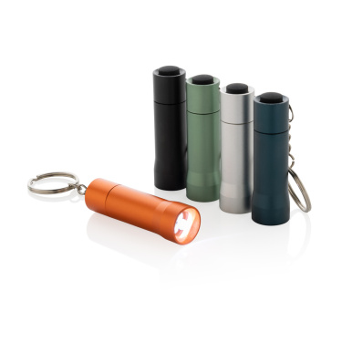 Logotrade promotional giveaway picture of: Flash RCS recycled aluminium keychain torch