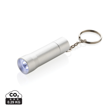 Logotrade promotional gift image of: Flash RCS recycled aluminium keychain torch