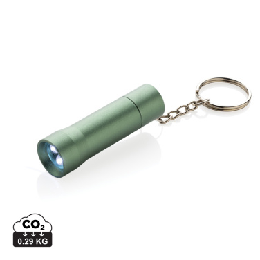 Logotrade promotional giveaway image of: Flash RCS recycled aluminium keychain torch
