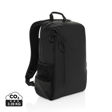 Logo trade promotional giveaways picture of: Lima Aware™ RPET water resistant 15.6 laptop backpack