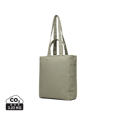 Logotrade promotional gift picture of: VINGA Hilo AWARE™ recycled canvas zip tote