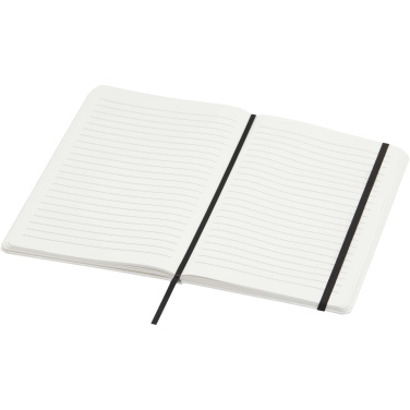 Logotrade promotional item image of: Holm A5 stone paper hard cover notebook with lined pages