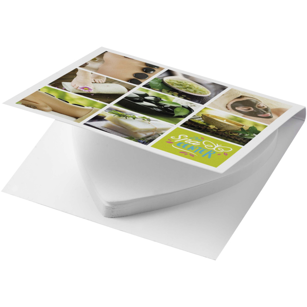 Logotrade corporate gift image of: Sticky-Mate® soft cover heart-shaped sticky notes