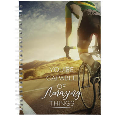 Logo trade advertising products picture of: Desk-Mate® A5 hard cover undated diary