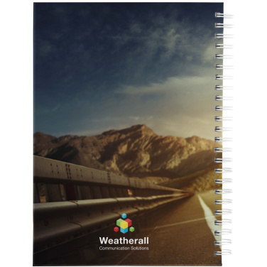 Logo trade promotional gifts picture of: Desk-Mate® A5 hard cover undated diary
