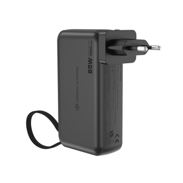 Logotrade promotional products photo of: Urban Vitamin Eureka hybrid GANcharger 10000mah powerbank65W