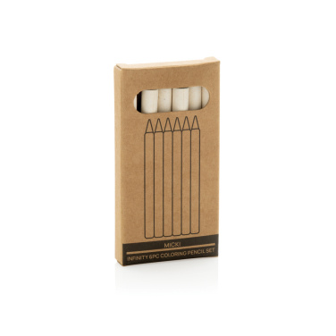 Logo trade advertising products image of: Micki GRS infinity 6pc colouring pencil set