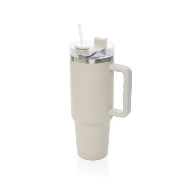 Logo trade promotional items image of: Stadley RCS recycled steel tumbler 1200ML