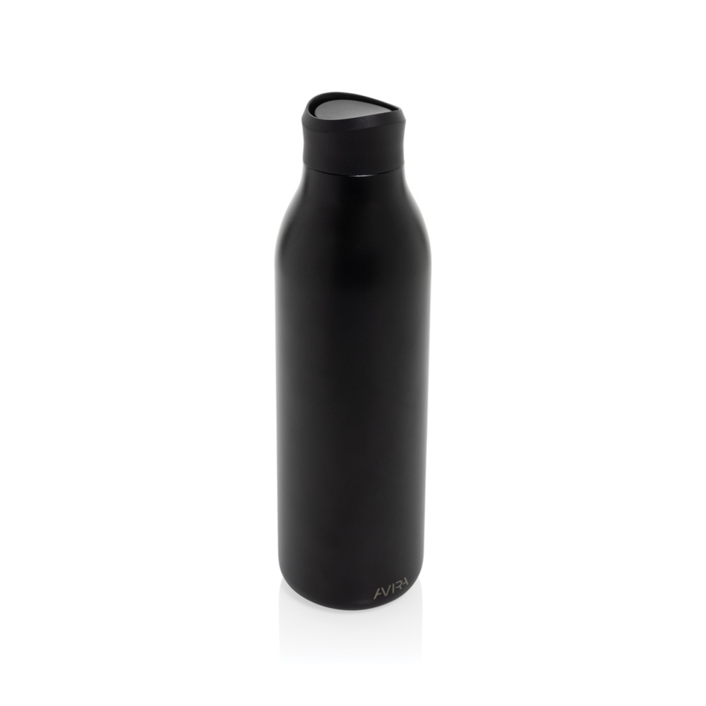 Logo trade promotional merchandise photo of: Avira Alok RCS re-steel 360 waterbottle 600ML