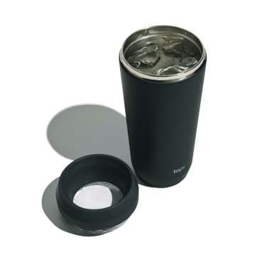 Logo trade promotional gifts picture of: Topl Recycled Steel To Go Tumbler Patented 360 Lid 354ml