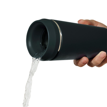 Logo trade promotional merchandise image of: Topl Recycled Steel To Go Tumbler Patented 360 Lid 354ml