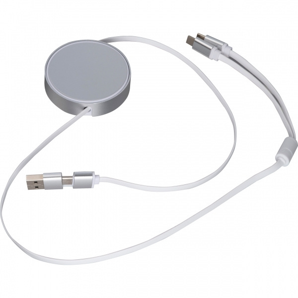 Logotrade promotional giveaways photo of: Charging cable made from recycled aluminum Ostend