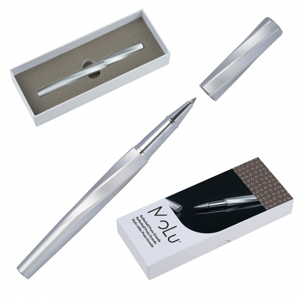 Logo trade promotional item photo of: MoLu brass rollerball Praia Grande