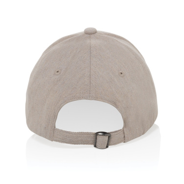 Logo trade promotional items image of: Milo AWARE™ recycled heather 6 panel cap 200gr