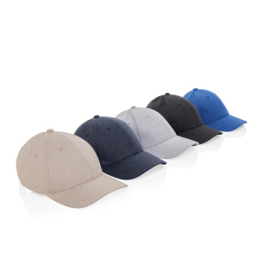 Logo trade promotional giveaway photo of: Milo AWARE™ recycled heather 6 panel cap 200gr
