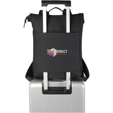 Logotrade corporate gift picture of: Turner 15.6" GRS recycled roll-top laptop backpack 12L