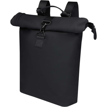 Logo trade promotional merchandise photo of: Turner 15.6" GRS recycled roll-top laptop backpack 12L