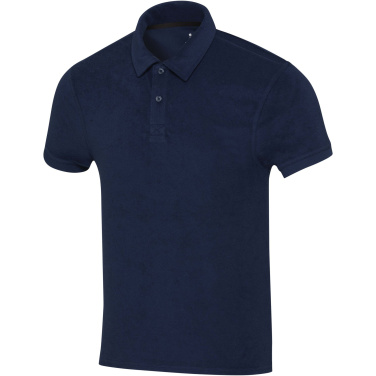 Logo trade promotional merchandise picture of: Akoya recycled terry unisex polo