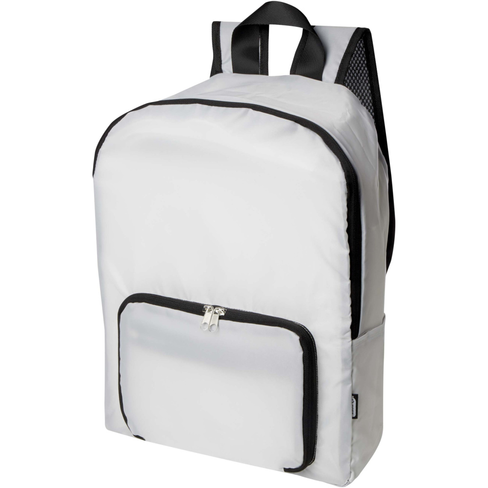 Logo trade promotional product photo of: EcoFold RPET foldable backpack 15L