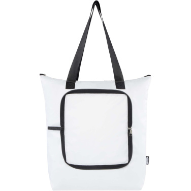 Logo trade business gift photo of: EcoFold RPET foldable tote cooler bag 15L