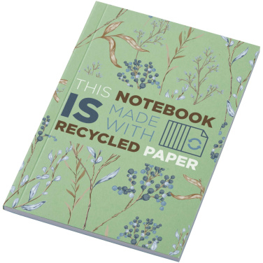 Logotrade promotional item image of: Novella Austen A6 recycled soft cover notebook - 50 sheets