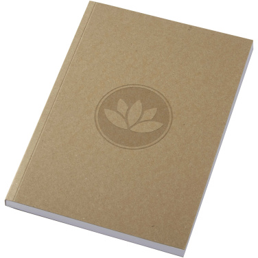 Logotrade promotional item picture of: Novella Austen A5 recycled soft cover kraft notebook - 100 sheets