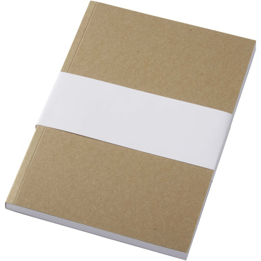 Logotrade promotional merchandise picture of: Novella Austen A5 recycled soft cover kraft notebook - 100 sheets