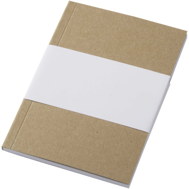 Logotrade advertising products photo of: Novella Austen A6 recycled soft cover kraft notebook - 50 sheets