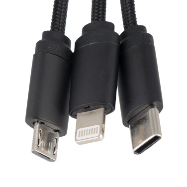 Logotrade promotional giveaway picture of: Cable 3in1 with illuminated logo - LH-ZM04