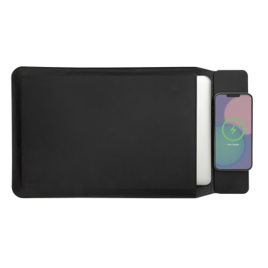 Logo trade business gift photo of: Swiss Peak 15W magnetic charging laptop sleeve 14-15,6"