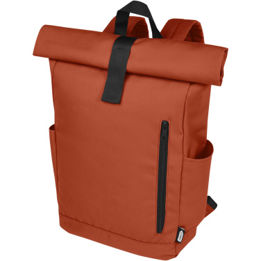 Logotrade promotional gifts photo of: Byron 15.6" GRS RPET roll-top backpack 18L