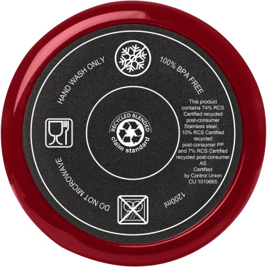 Logotrade promotional gift image of: Melbourne 1200 ml RCS certified insulated tumbler with straw