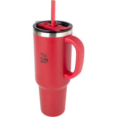 Logo trade promotional products image of: Sydney 1200 ml copper vacuum insulated tumbler with straw