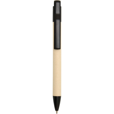 Logo trade promotional products image of: Liliana sugarcane paper ballpoint pen (blue ink)