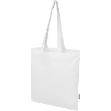 Logotrade business gift image of: Madras Blend 140 g/m² GRS recycled cotton tote bag 7L