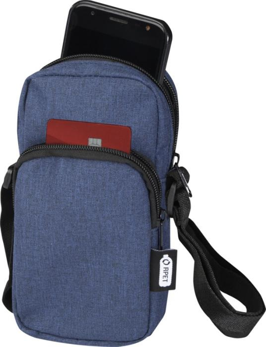 Logo trade promotional gifts image of: Ross GRS recycled phone pouch